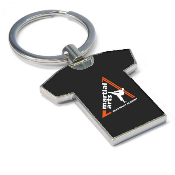 Martial Arts Academy - T-Shirt Shaped Key Ring Thumbnail